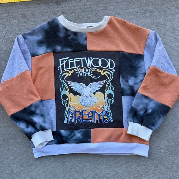 Fleetwood Mac Dreams Women's Patchwork Crew Neck Sweater Women’s L - Picture 4 of 6